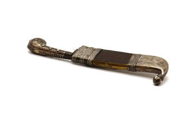 Lot 102 - An Indian silver mounted dagger
