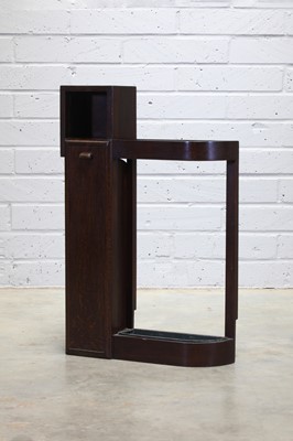 Lot 175 - An Art Deco stained oak umbrella stand