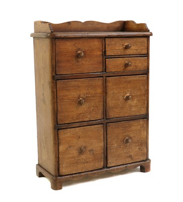 Lot 409A - A Swedish pine spice chest