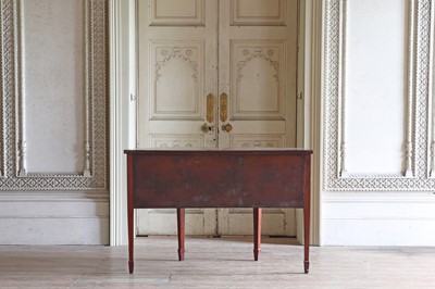 Lot 30 - ☘ A late George III mahogany bow-front sideboard