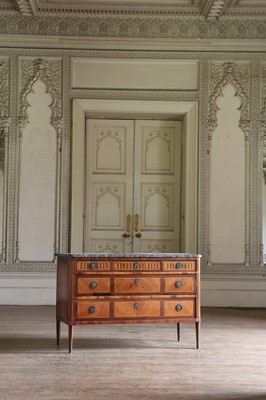 Lot 134 - ☘ A Louis XVI tulipwood commode