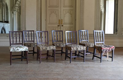 Lot 3 - ☘ A matched set of six George III mahogany dining chairs