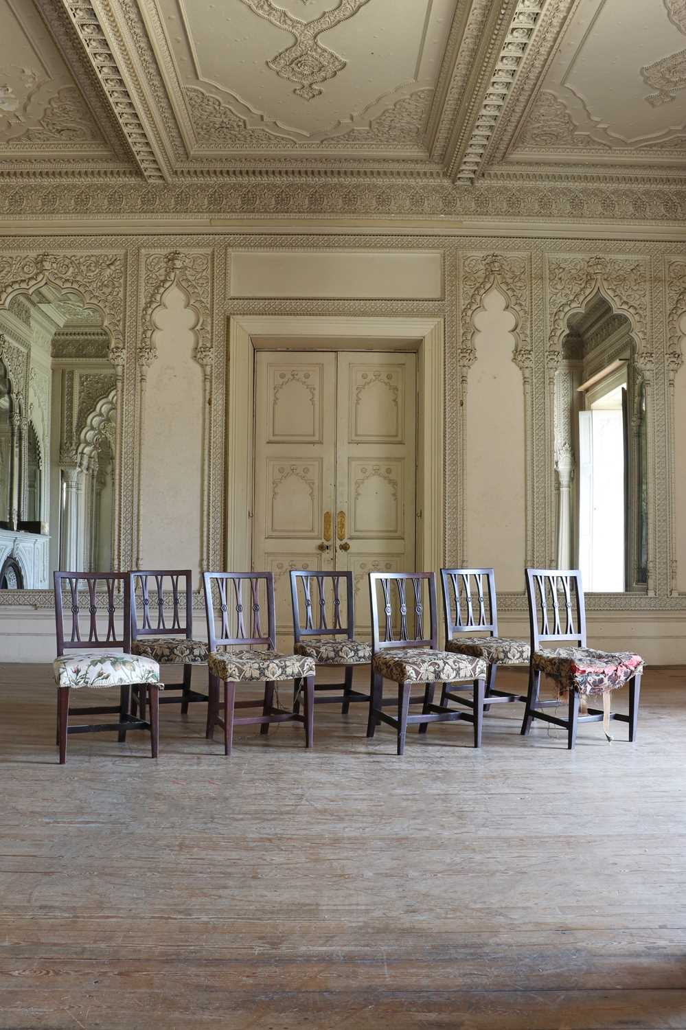 Lot 3 - ☘ A matched set of six George III mahogany dining chairs