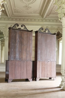 Lot 228 - ☘ A pair of mahogany display cabinets