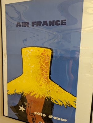 Lot 245 - An 'Air France, Côte d’Azur' travel poster