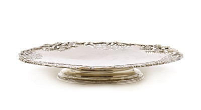 Lot 6 - A silver cake stand