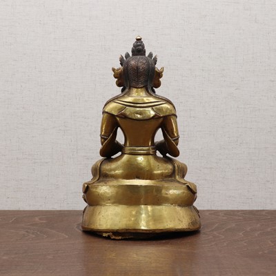 Lot 233 - A Chinese gilt-bronze bodhisattva