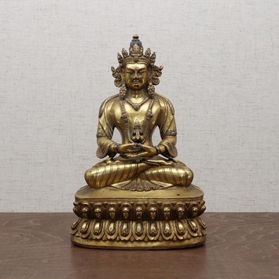 Lot 233 - A Chinese gilt-bronze bodhisattva