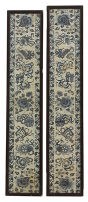 Lot 380 - Two Chinese embroideries