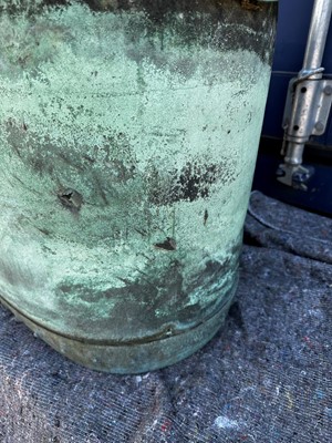 Lot 414 - A collection of five Victorian copper garden troughs