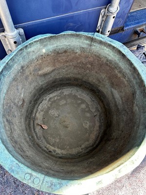 Lot 414 - A collection of five Victorian copper garden troughs