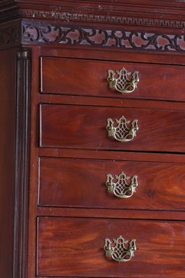 Lot 5 - ☘ A George III mahogany tallboy