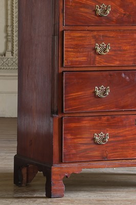 Lot 5 - ☘ A George III mahogany tallboy