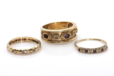 Lot 275 - Three gold rings