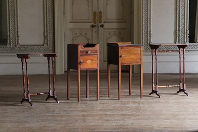 Lot 10 - ☘ A Regency mahogany and inlaid quartetto table