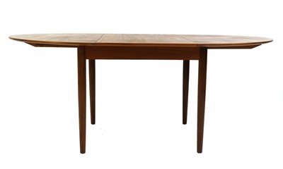 Lot 353 - A Danish extending teak dining table