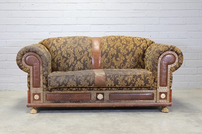 Lot 438 - A Versace 'Medusa' two-seater sofa