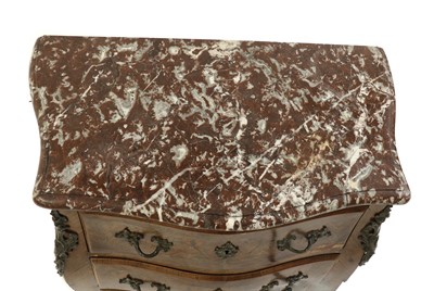 Lot 354 - A small Louis XV-style bombe commode