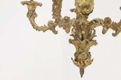 Lot 320 - A Louis XV-style gilt-bronze chandelier