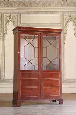 Lot 315 - ☘ A George IV mahogany hanging cupboard