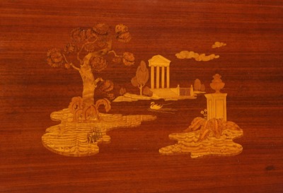 Lot 334 - A rare Italian inlaid mahogany bureau