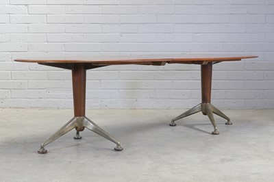 Lot 253 - A rare rosewood twin-pedestal dining table