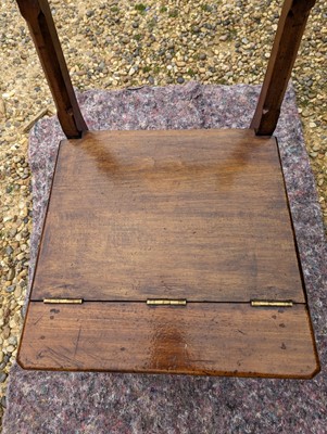 Lot 408 - An Arts and Crafts walnut metamorphic library chair