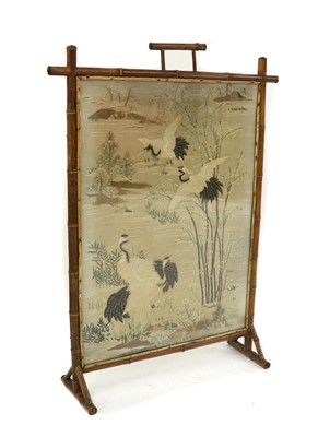 Lot 399 - A aesthetic movement firescreen