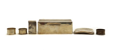 Lot 41 - A silver cigarette box