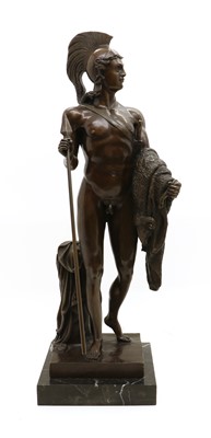 Lot 214 - A bronze model of a centurion