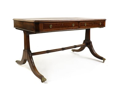 Lot 395 - A mahogany writing table