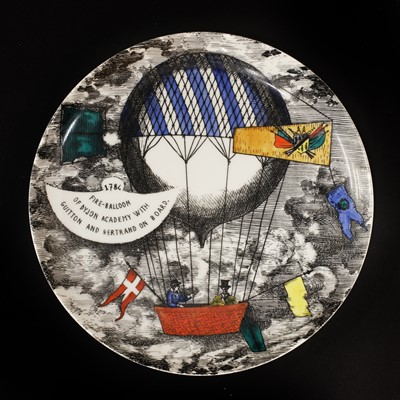 Lot 323 - A set of ten Italian Fornasetti  'Palloni' porcelain plates