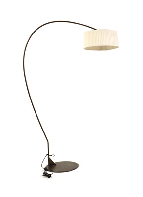 Lot 361 - A modernist brass floor lamp