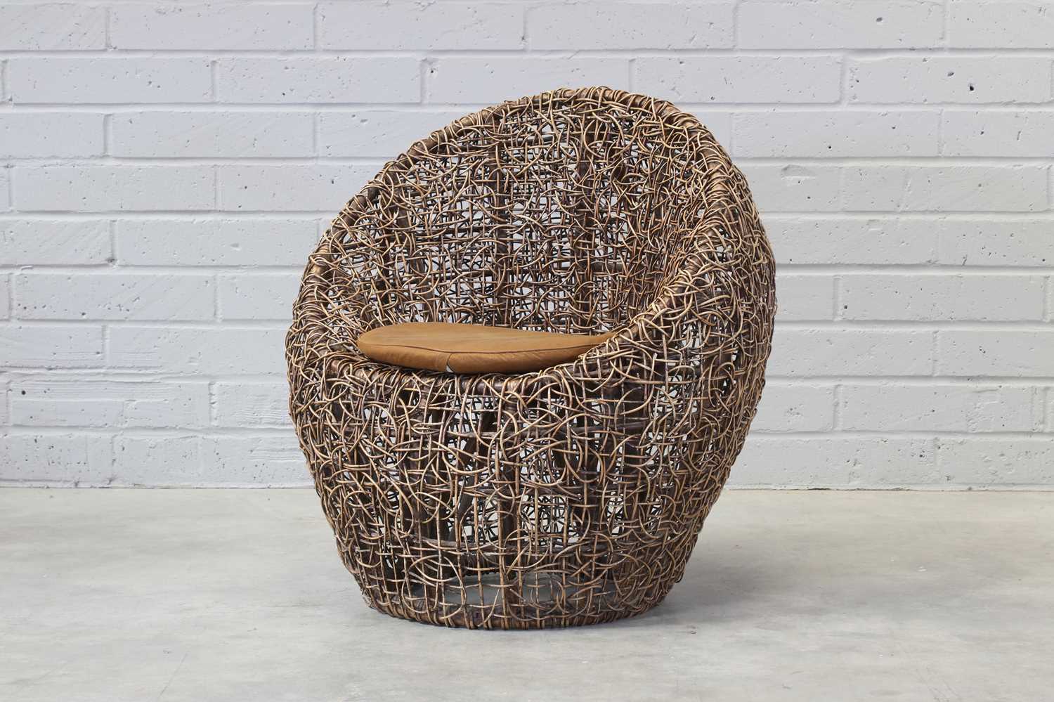 Lot 391 - An Italian wicker chair