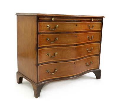 Lot 337 - A George III mahogany bachelors chest of drawers