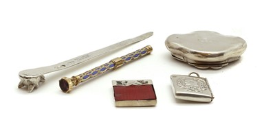 Lot 6 - A group of silver novelty items