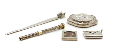 Lot 6 - A group of silver novelty items