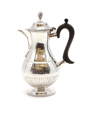 Lot 3 - A Victorian silver hot water jug