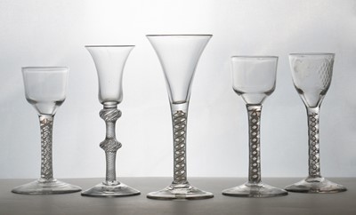 Lot 123 - A group of four drinking glasses