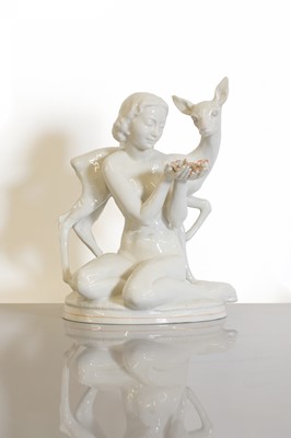 Lot 222 - A German Hutschenreuther porcelain figure