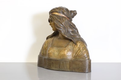 Lot 150 - A Goldscheider Art Nouveau terracotta bust