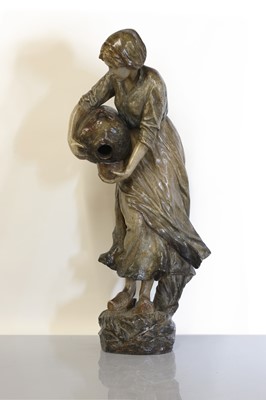 Lot 304 - A Goldscheider Art Nouveau terracotta figure