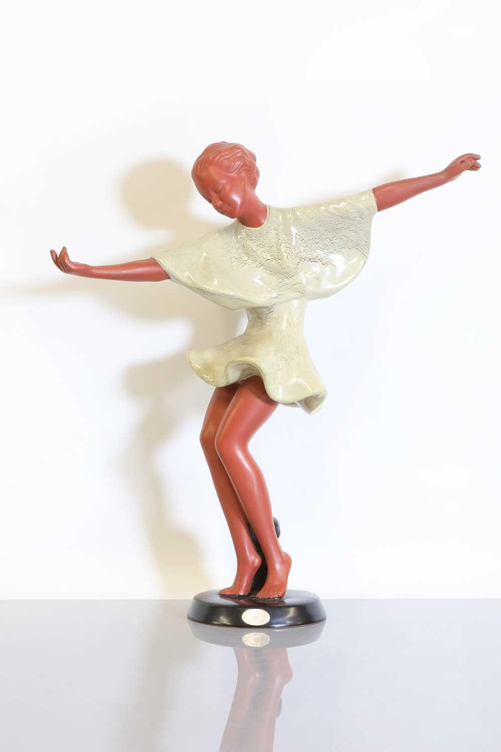 Lot 204 - An Austrian Goldscheider pottery figure