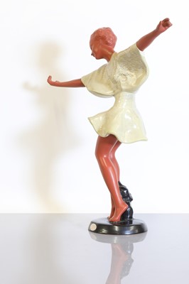 Lot 204 - An Austrian Goldscheider pottery figure