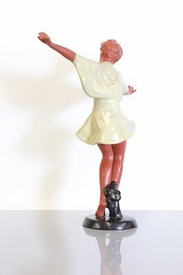 Lot 204 - An Austrian Goldscheider pottery figure