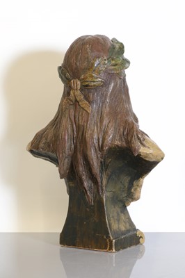 Lot 151 - A German Art Nouveau terracotta bust