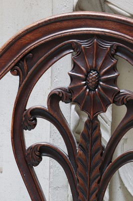 Lot 151 - ☘ A pair of George III mahogany shield-back dining chairs