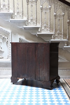 Lot 16 - A George III mahogany kneehole desk