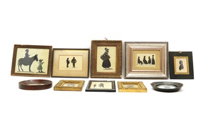 Lot 191 - A group of framed silhouettes