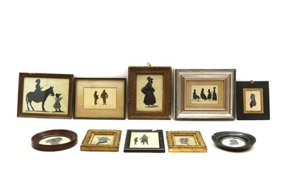 Lot 191 - A group of framed silhouettes